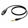 Laidas 6.3mm stereo - XLR (K-K) 5m Procab